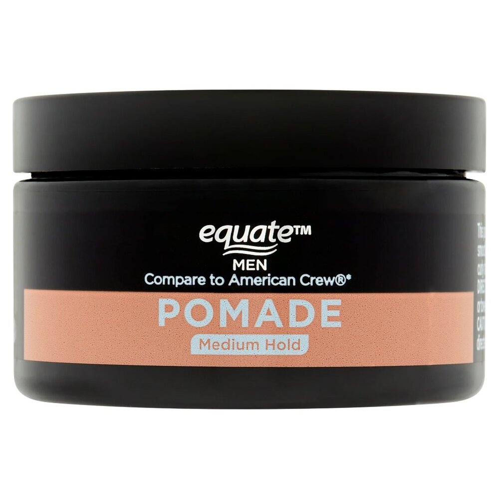 Equate Men Shine Enhancing Medium Hold Hair Pomade, 3.0 oz